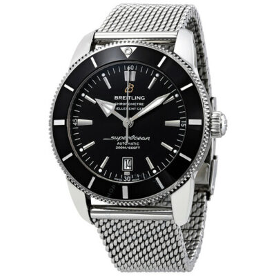 Elite Watches BREITLING Superocean Heritage II Automatic 46 mm Black Dial Watch AB2020121B1A1