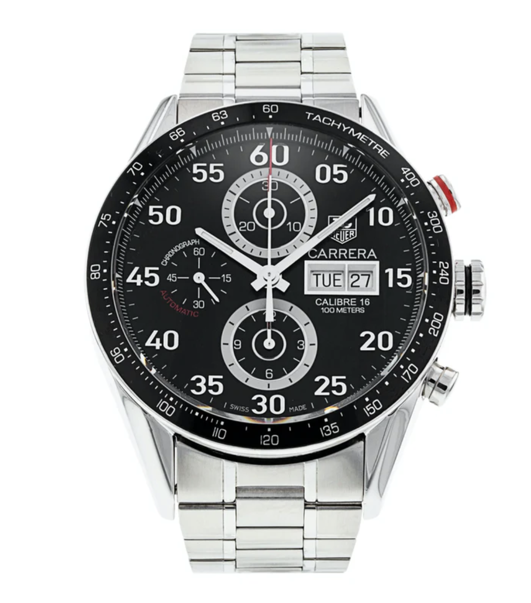 Tag Heuer Carrera Chronograph Day-Date Automatic Men's Watch   - Elite Watches