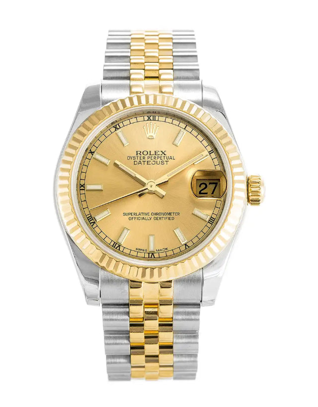 Rolex Datejust 31 Stainless Steel & Yellow Gold Watch 178273 | Elite ...